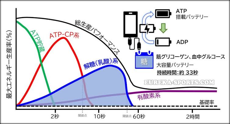 エネルギーの違いで運動が変わる
