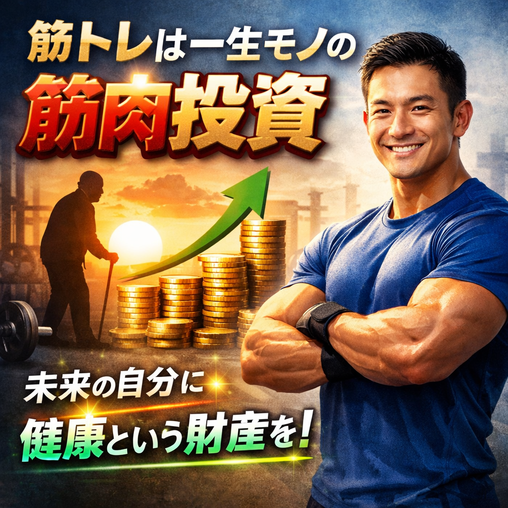 筋トレは一生モノの健康投資