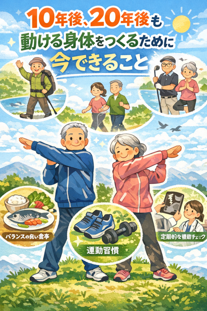 10年後、20年後も動ける身体をつくるために今できること