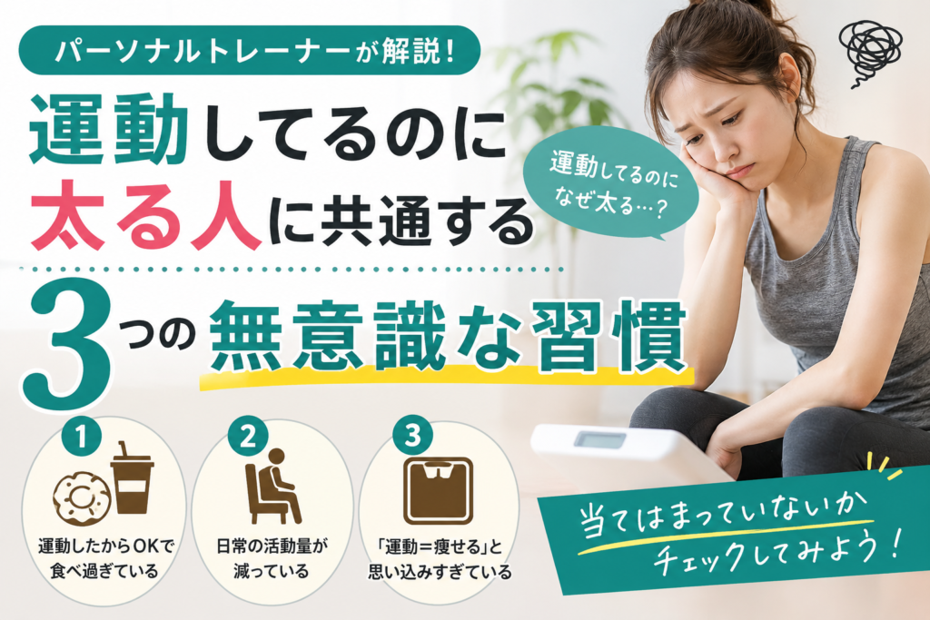 運動してるのに太る人に共通する