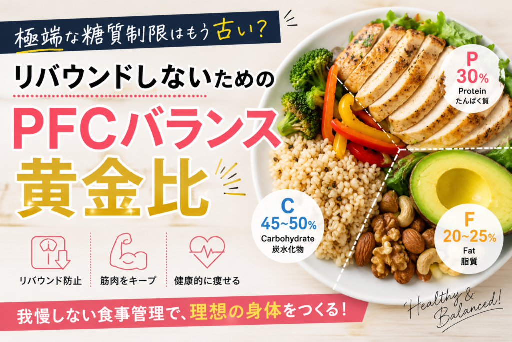 リバウンドしないためのPFCバランス黄金比