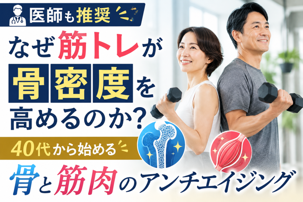 40代から始める骨と筋肉のアンチエイジング